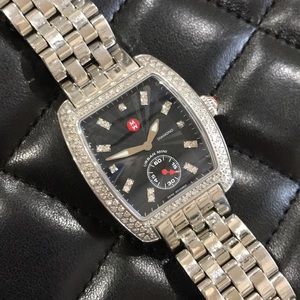 Michele Urban Mini Diamond, Black Diamond Watch
